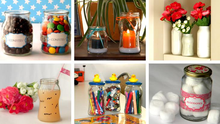 Frascos de vidrio reciclados: Ideas bonitas y diferentes | Manualidades ...
