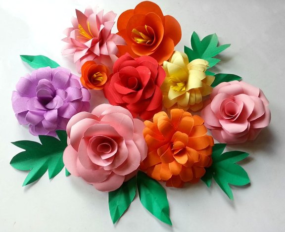 10 Formas de hacer Flores de Papel faciles | Manualidades y Reciclados